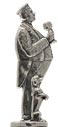 statuetta - uomo con bicchiere - WMF   cm h 5,9