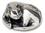 statuette - curled up cat