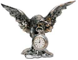 pocket watch stand - eagle   cm 21 x h 15