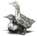 Metall Skulptur - Gans