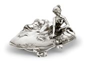 jewellery holder tray - lady and waterlily - 229   cm 26 x 19 x h 11