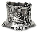 bottle holder - putti hunting with dog