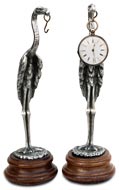 pocket watch stand - stork