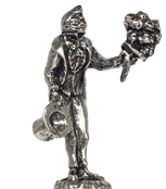 Man with flowers figurine