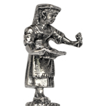 Statuette - Frau mit Veilchen