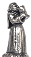 Statuetta - frate con calice - WMF