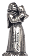 Statuette - Monch mit Kelch -  (WMF)