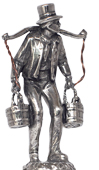 Man with buckets statuette - WMF