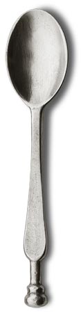 Cucchiaio, grigio, Metallo (Peltro), cm 11,5