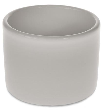 Sugar pot, White, Ceramic, cm Ø 8 x h 6