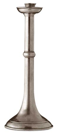 Candlestick, grey, Pewter, cm h 30