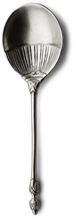 Pewter spoon, grey, Pewter, cm 17,5