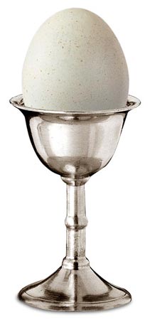 Egg cup without saucer, grey, Pewter, cm h 8