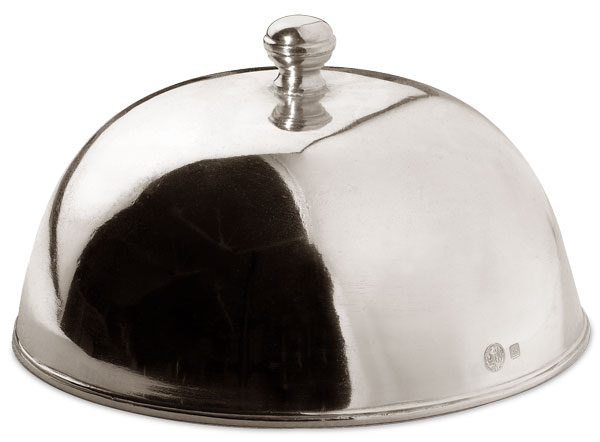 Cloche, gris, étain, cm Ø 21,5xh9