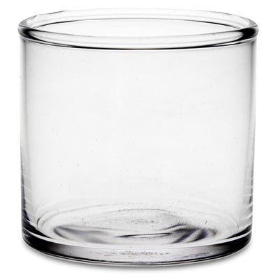 Salt & pepper glass, , lead-free Crystal glass, cm h 4,7
