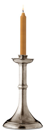 Candlestick, grey, Pewter, cm h 21