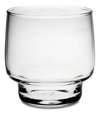 Bicchiere acqua, , Vetro, cm h 8 x cl 25
