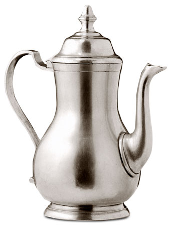 Coffee pot, grey, Pewter, cm h 24,5 - lt 1,2