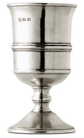 Goblet, grey, Pewter, cm h 14 x cl 22