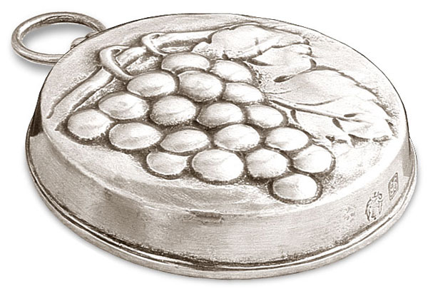 Chocolate mould - grapes, grey, Pewter, cm Ø 9,5