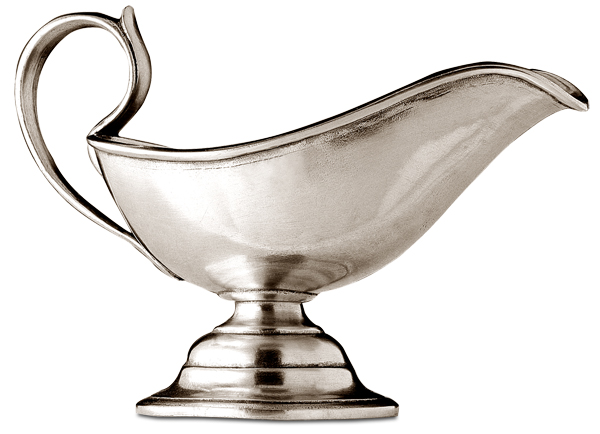 Gravy boat, grey, Pewter, cm 20 x 9 x h 11  cl 25