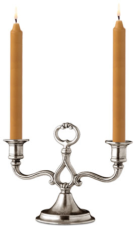 Candlestick, grey, Pewter, cm h 17,5