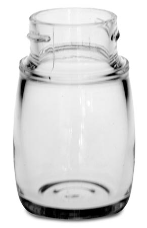 Salt-pepper bøsse, , blyfri krystall glass, cm h 7,4