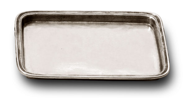 Plateau de service, gris, étain, cm 20x16