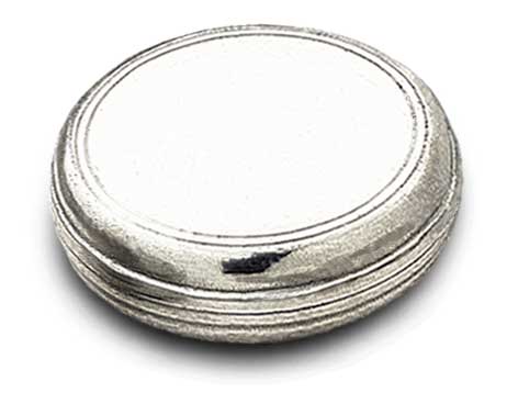 Scatolina, grigio, Metallo (Peltro), cm Ø 5