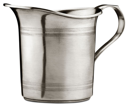 Pitcher / straight, grey, Pewter, cm 15x14,5