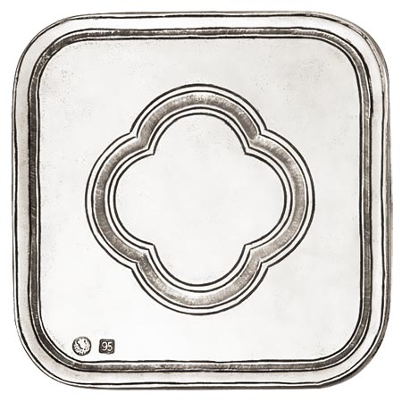 Trivet, gri, Cositor, cm 13,5x13,5