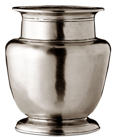 Rimmed vase, grey, Pewter, cm h 10,5