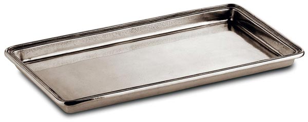 Guest towel tray, grey, Pewter, cm 25x13.5