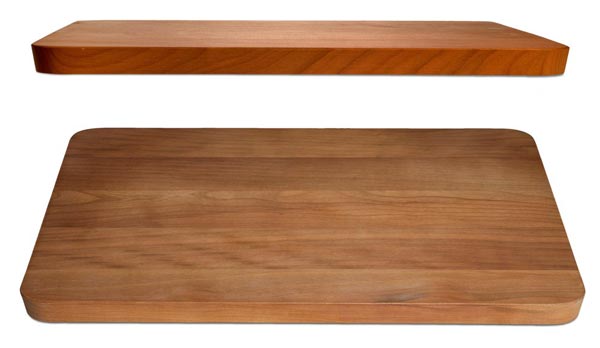 Tabla de madera para picar (cerezo), rojo, Madera, cm 42 x 33 x h 2,1