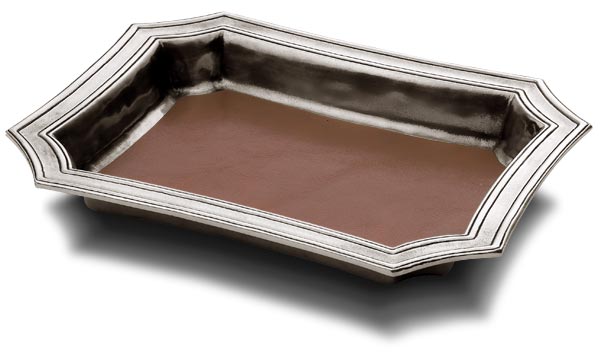 Pocket change tray, grey, Pewter, cm 21,5 x 17