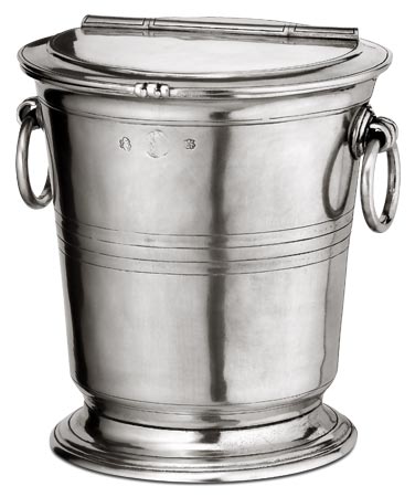 Ice bucket with lid, grey, Pewter, cm Ø19xh22