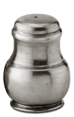 Spargi pepe, grigio, Metallo (Peltro), cm h 5,5