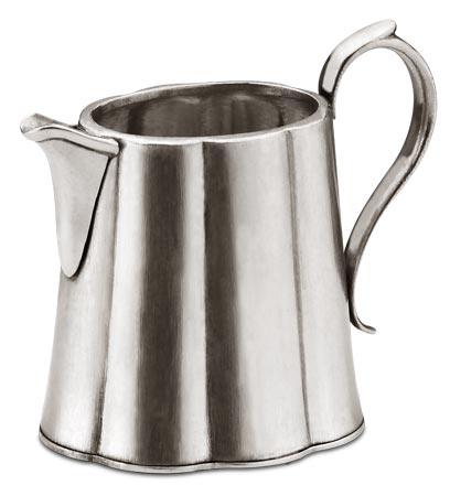 Pot à lait, gris, étain, cm h 11,5 x cl 40