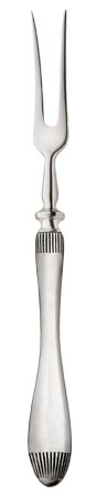 Forchetta per arrosto, grigio, Metallo (Peltro) e Acciaio inox, cm 28,5