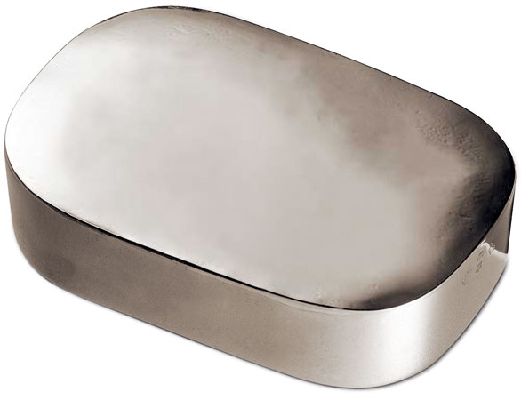 Scatola con cerniera, grigio, Metallo (Peltro), cm 12 x 8