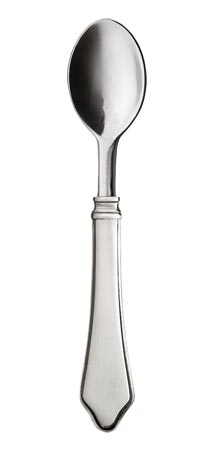Cucchiaio moka, grigio, Metallo (Peltro) e Acciaio inox, cm 11,5