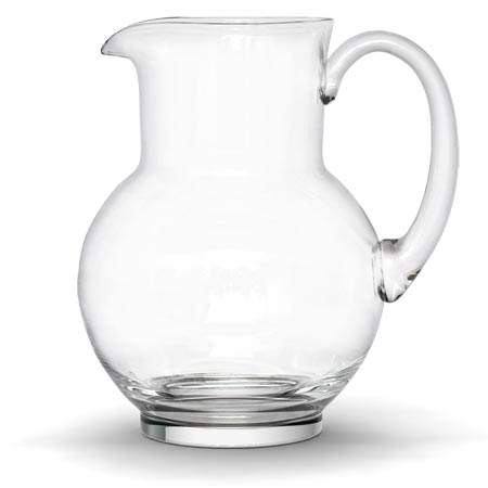 Wasserkrug, , Bleifreies Kristallglas, cm h 21  lt 1,5