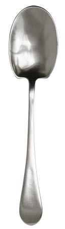 Serving spoon, grey, Pewter, cm 30