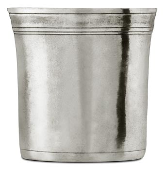 Bicchiere, grigio, Metallo (Peltro), cm h 6,5 x Ø 6,5