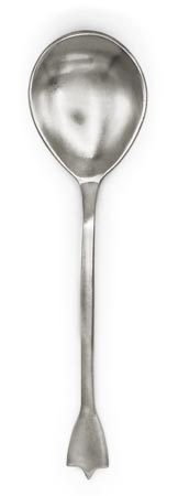 Cucchiaio, grigio, Metallo (Peltro), cm 16,5