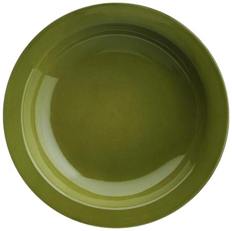 Тарелка для супа / пасты, зеленый, керамический, cm Ø 21