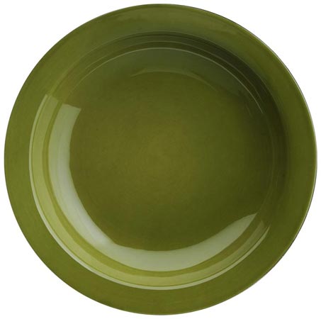 Assiette creuse - vert, vert, Céramique, cm Ø 21