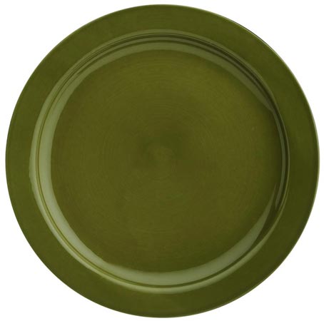Piatto piano - verde, verde, Ceramica, cm Ø 24,5
