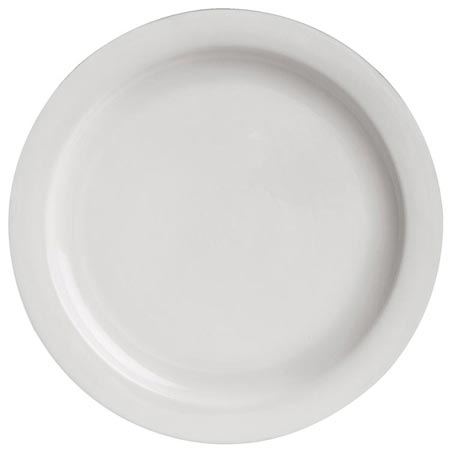 Plato llano, blanco, Cerámica, cm Ø 24