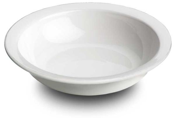 Round serving bowl, White, Ceramic, cm Ø 27